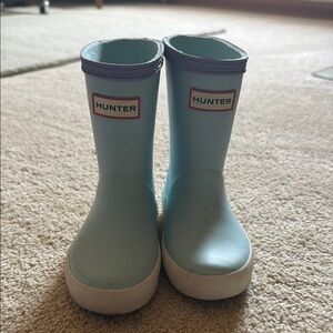 Hunter Kids Light Blue Rain Boots